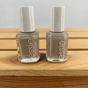 ESSIE 2 NAIL POLISH BUNDLE COLOR SAND TROPEZ 668 NUDE BEIGE TAN NEW